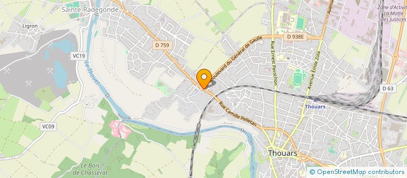 localisation de l'entreprise SRE DIFFUSION MATERIAUX CONSTR à THOUARS