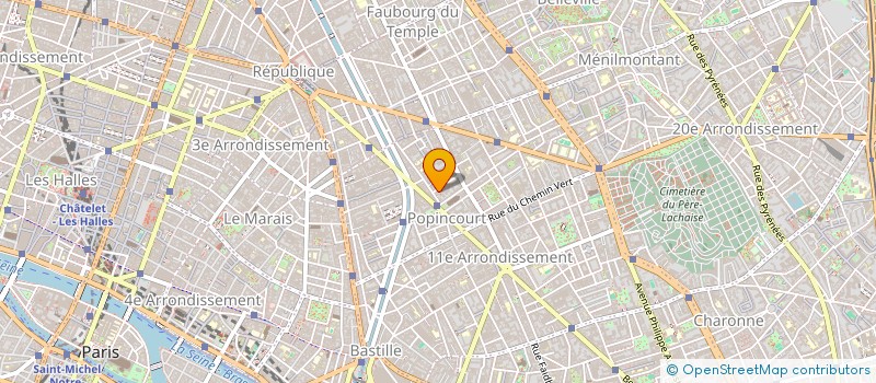 localisation de l'entreprise SRF à PARIS