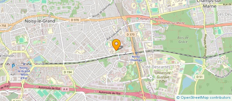 localisation de l'entreprise SRG ENTERTAINMENT (SRG PROD)  NOISY-LE-GRAND