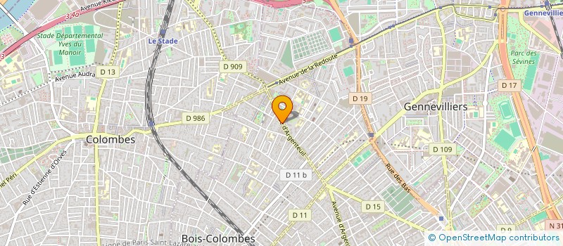 localisation de l'entreprise SRG EVOLUTION à BOIS-COLOMBES