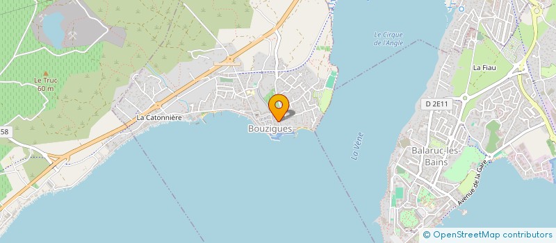 localisation de l'entreprise SRG FILMS  BOUZIGUES