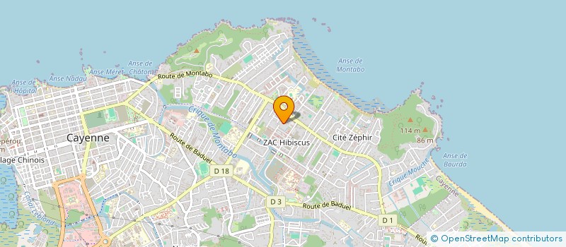 localisation de l'entreprise SRG-GUYANE à CAYENNE