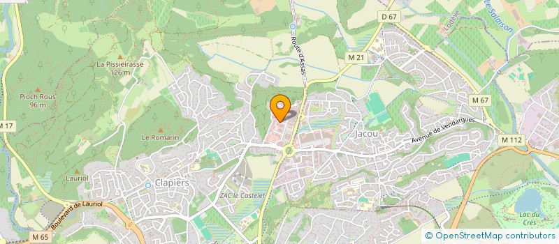 localisation de l'entreprise SRH  CLAPIERS