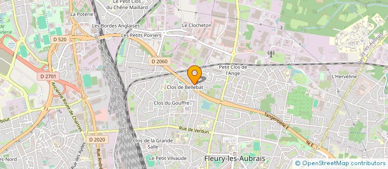 localisation de l'entreprise SRH FERMETURE  FLEURY-LES-AUBRAIS