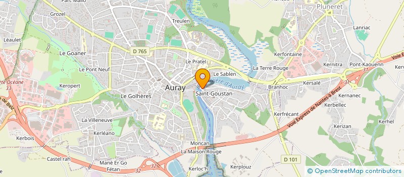 localisation de l'entreprise SRHB L ARMORIC à AURAY
