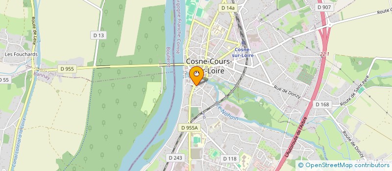 localisation de l'entreprise SRI 3 à COSNE-COURS-SUR-LOIRE