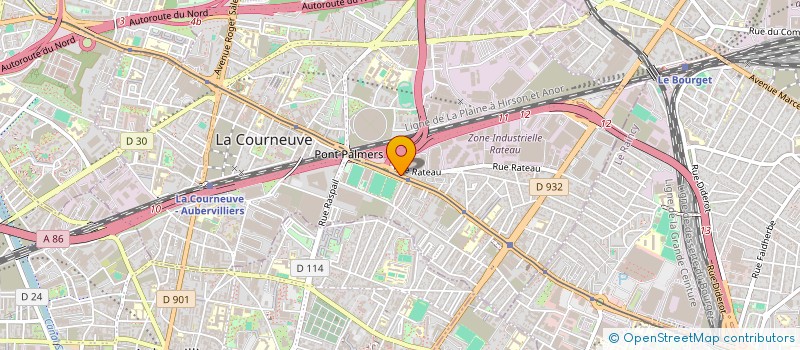 localisation de l'entreprise SRI IMMOBILIER à LA COURNEUVE