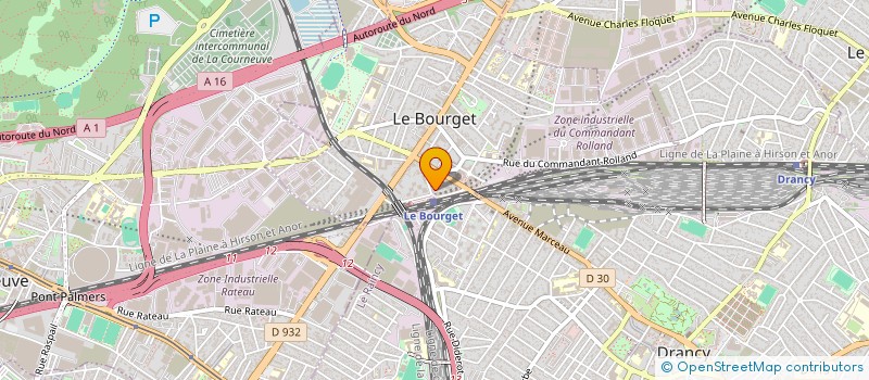 localisation de l'entreprise SRJ  LE BOURGET