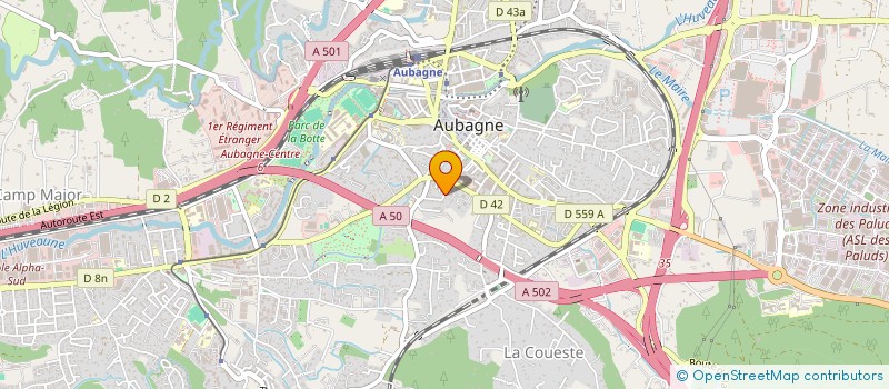 localisation de l'entreprise SRJ  AUBAGNE