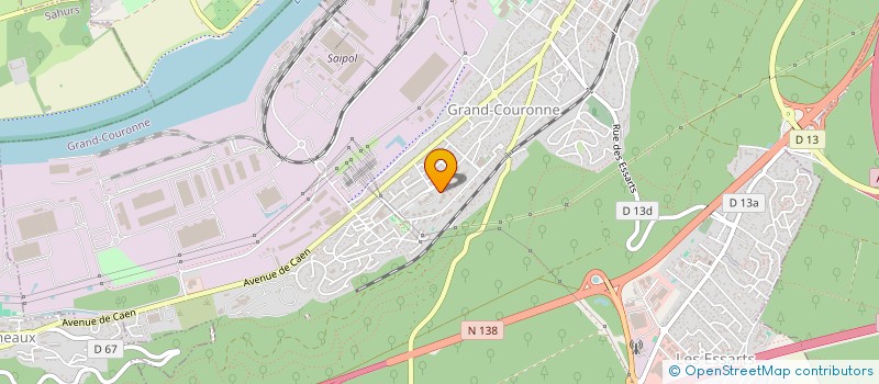 localisation de l'entreprise SRJ PEINTURE  GRAND-COURONNE