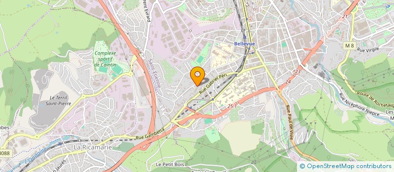 localisation de l'entreprise SRJM  SAINT-ETIENNE