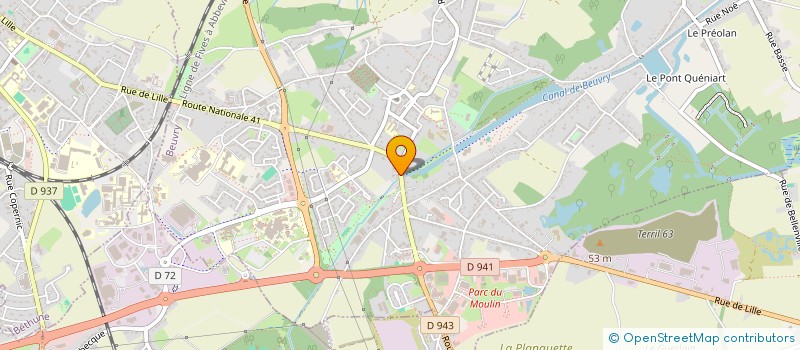 localisation de l'entreprise SRLPG  BEUVRY