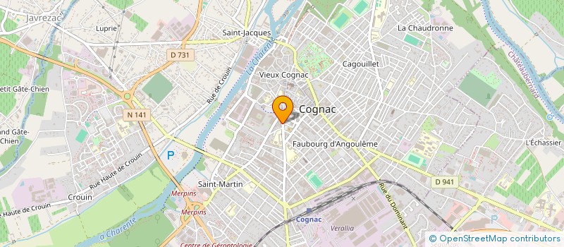 localisation de l'entreprise SRM à COGNAC
