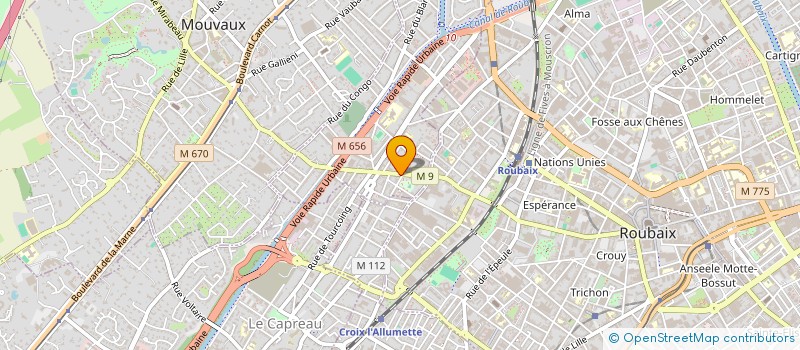 localisation de l'entreprise SRM  TOURCOING