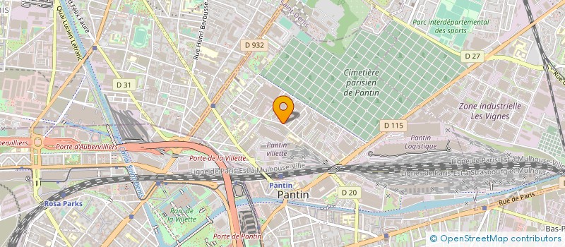 localisation de l'entreprise SRM PRESTATION à PANTIN