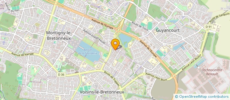 localisation de l'entreprise SRMVISION à VOISINS-LE-BRETONNEUX