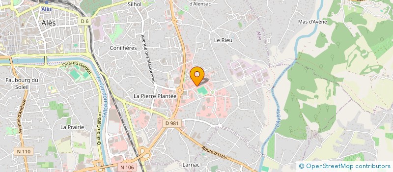 localisation de l'entreprise SRP 30 à ALES