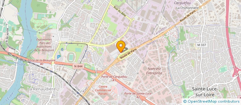 localisation de l'entreprise SRP à NANTES