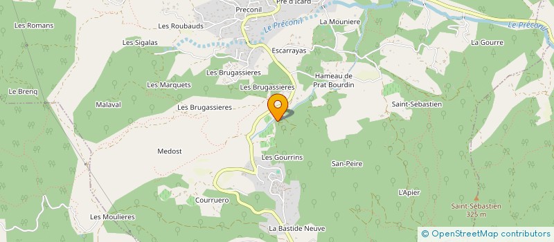 localisation de l'entreprise SRP  SAINT-JEAN-EN-ROYANS