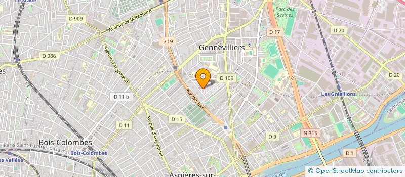 localisation de l'entreprise SRP à GENNEVILLIERS
