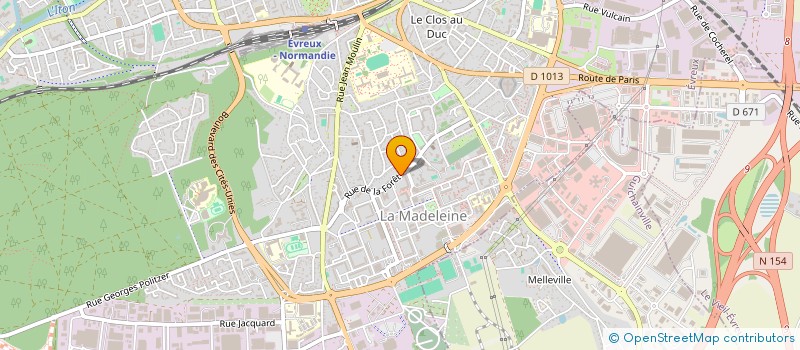 localisation de l'entreprise SRP à EVREUX