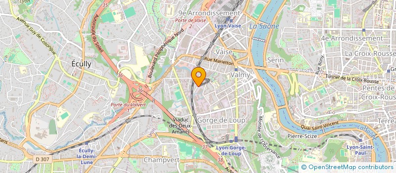 localisation de l'entreprise SRP  LYON