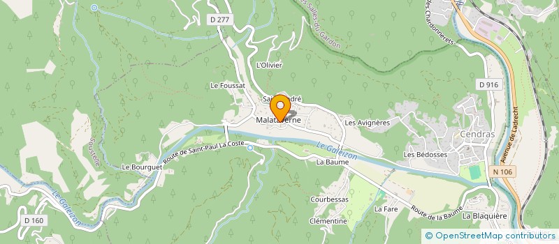 localisation de l'entreprise SRP  CENDRAS