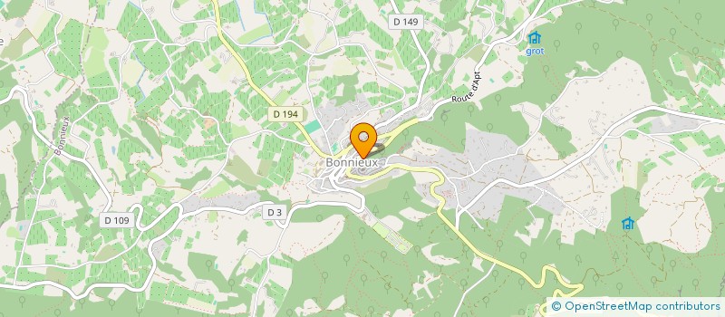 localisation de l'entreprise SRP BONNIEUX  BONNIEUX
