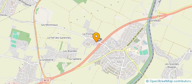 localisation de l'entreprise SRP FORMATIONS à DOMPIERRE-SUR-MER