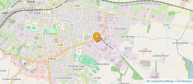 localisation de l'entreprise SRP LAVAL  VITRE