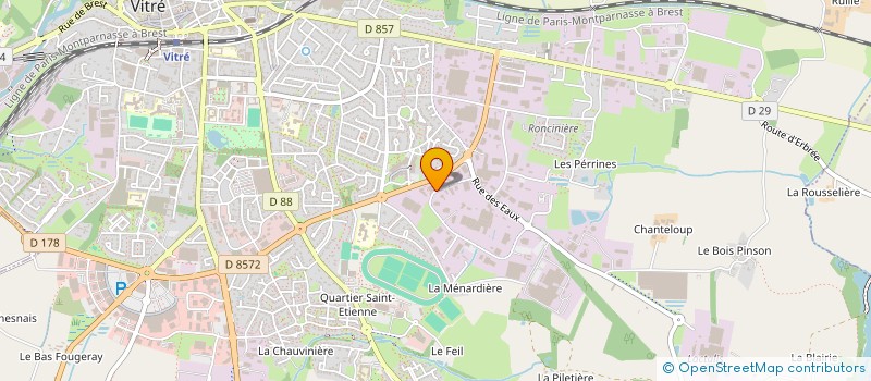 localisation de l'entreprise SRP LORIENT  VITRE