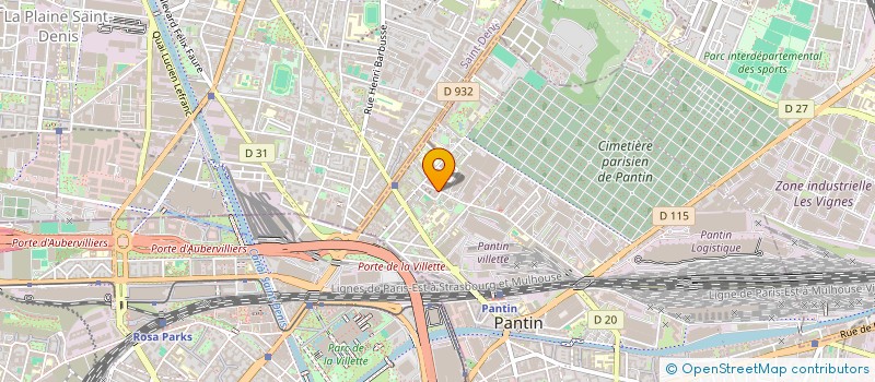 localisation de l'entreprise SRP MULTISERVICES  PANTIN