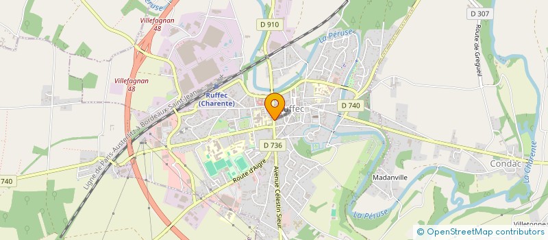 localisation de l'entreprise SRP NI 49  RUFFEC