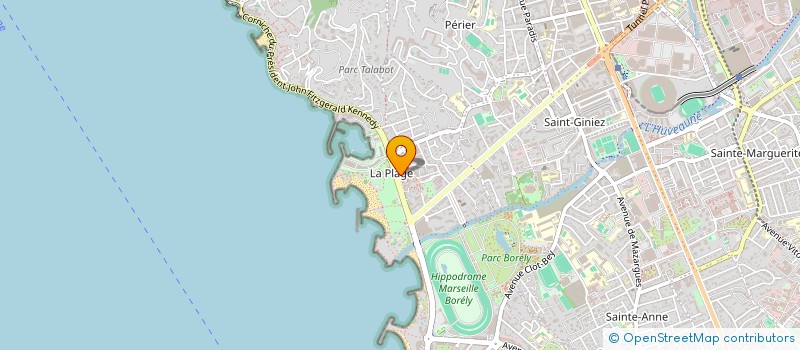 localisation de l'entreprise SRPI SOC RECYCL PROD INERTE FRANCE RECIF à MARSEILLE