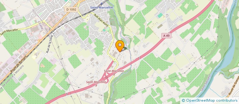 localisation de l'entreprise SRPP - SOCIETE REVETEMENT POLYURETHANE DE PROTECTION  SAINT-MARCELLIN