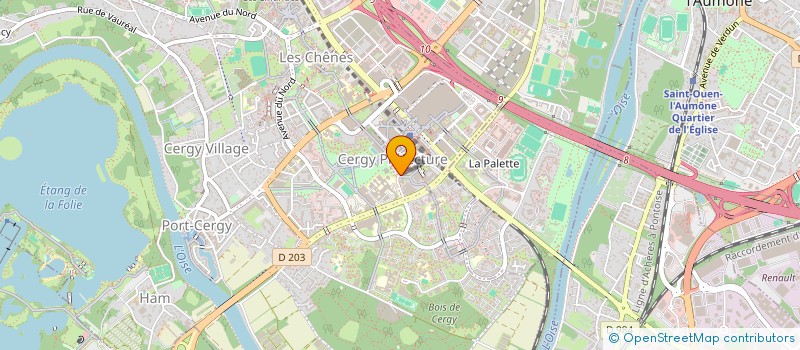 localisation de l'entreprise SRPR BRASSERIE  CERGY