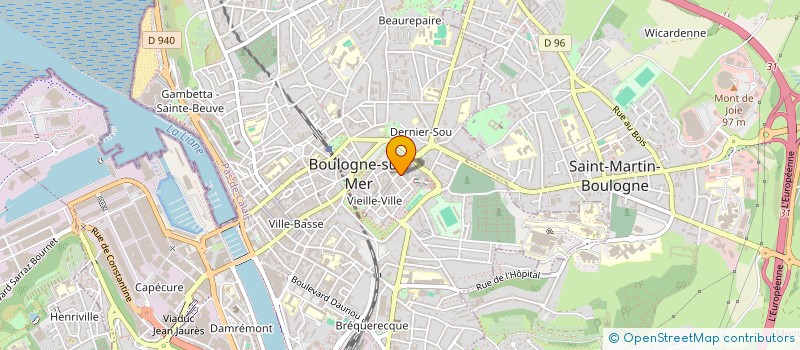 localisation de l'entreprise SRR IMMOBILIERE  BOULOGNE-SUR-MER