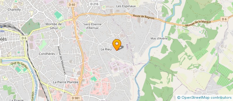 localisation de l'entreprise SRRJ  ALES