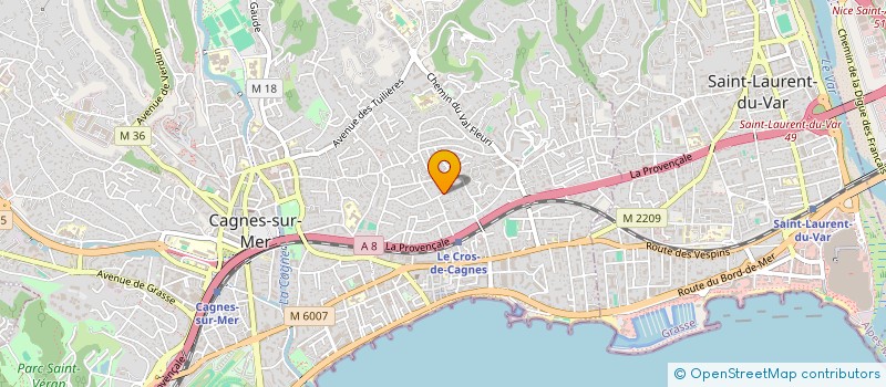 localisation de l'entreprise SRRT à CAGNES-SUR-MER
