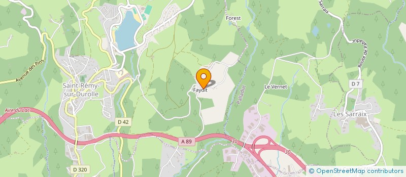 localisation de l'entreprise SRSD HABITAT  SAINT-VICTOR-MONTVIANEIX