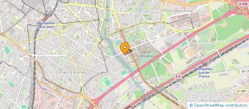 localisation de l'entreprise SRT à MONTPELLIER