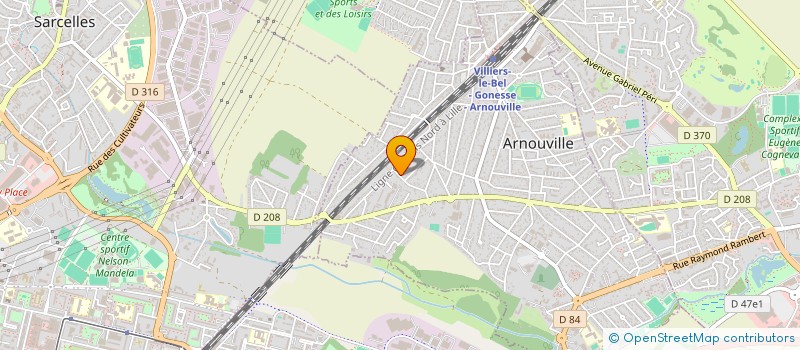 localisation de l'entreprise SRT à ARNOUVILLE