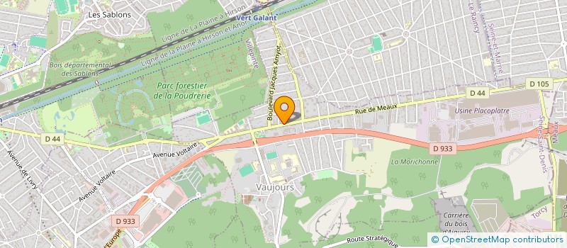 localisation de l'entreprise SRT BATIMENT  VAUJOURS