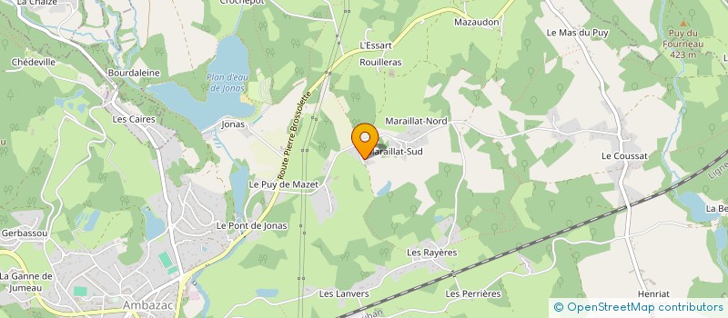 localisation de l'entreprise SRT COMMUNICATION LIMOGES à AMBAZAC