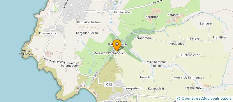 localisation de l'entreprise SRT IMMO  PLOUMOGUER