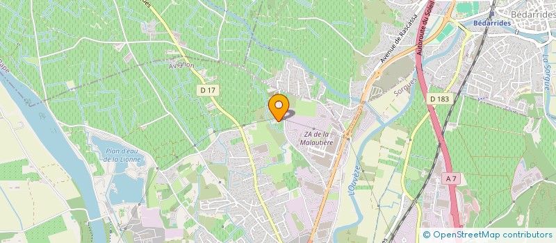 localisation de l'entreprise SRV BAS MONTEL  SORGUES