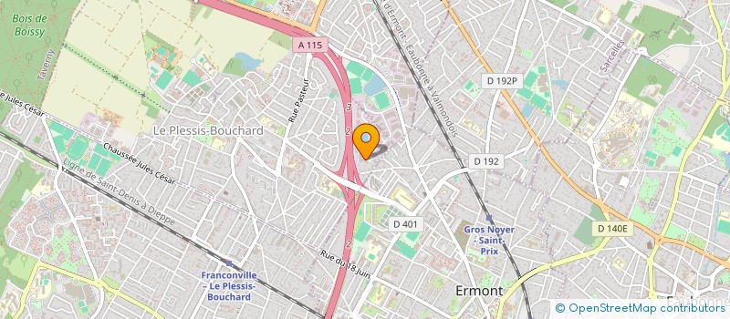 localisation de l'entreprise SRV HOLDING  LE PLESSIS-BOUCHARD