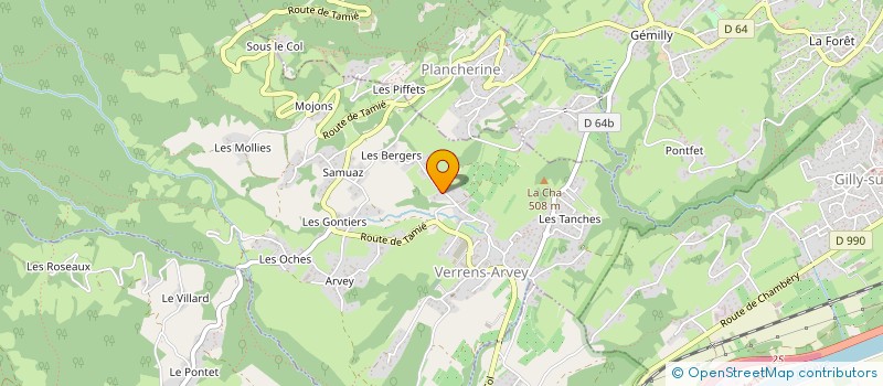 localisation de l'entreprise SRX CONSEIL  VERRENS-ARVEY