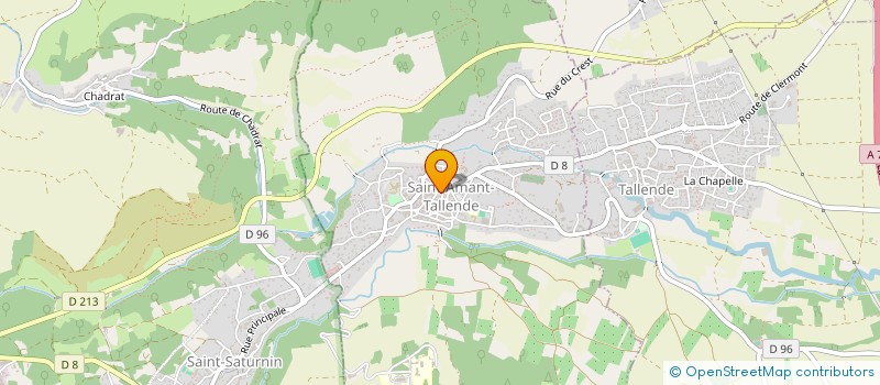 localisation de l'entreprise SRZ LOISIRS  SAINT-AMANT-TALLENDE