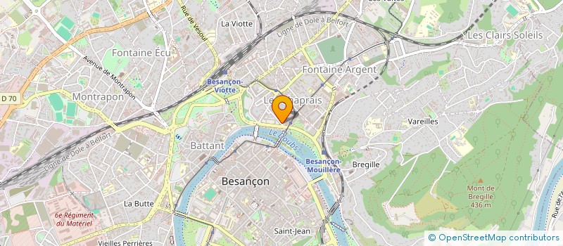 localisation de l'entreprise SS AUTO SERVICE SIV  BESANCON